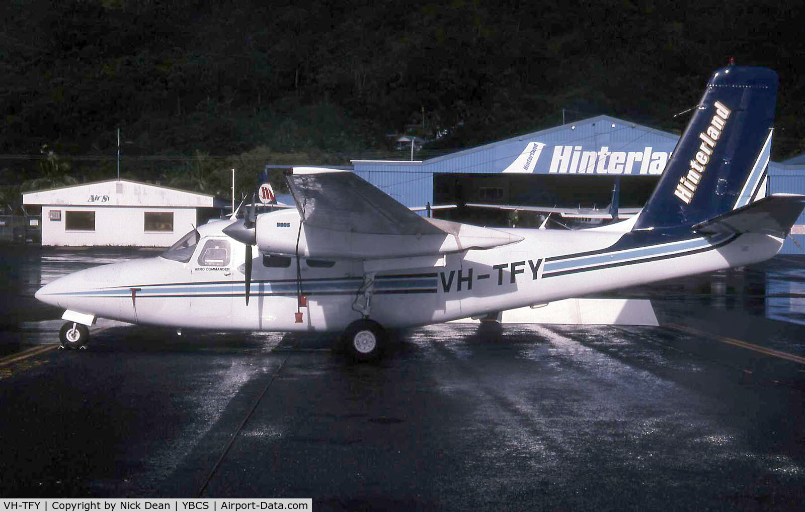 VH-TFY, 1970 Aero Commander 500S Shrike Commander Shrike Commander C/N 3057, Scanned from a slide