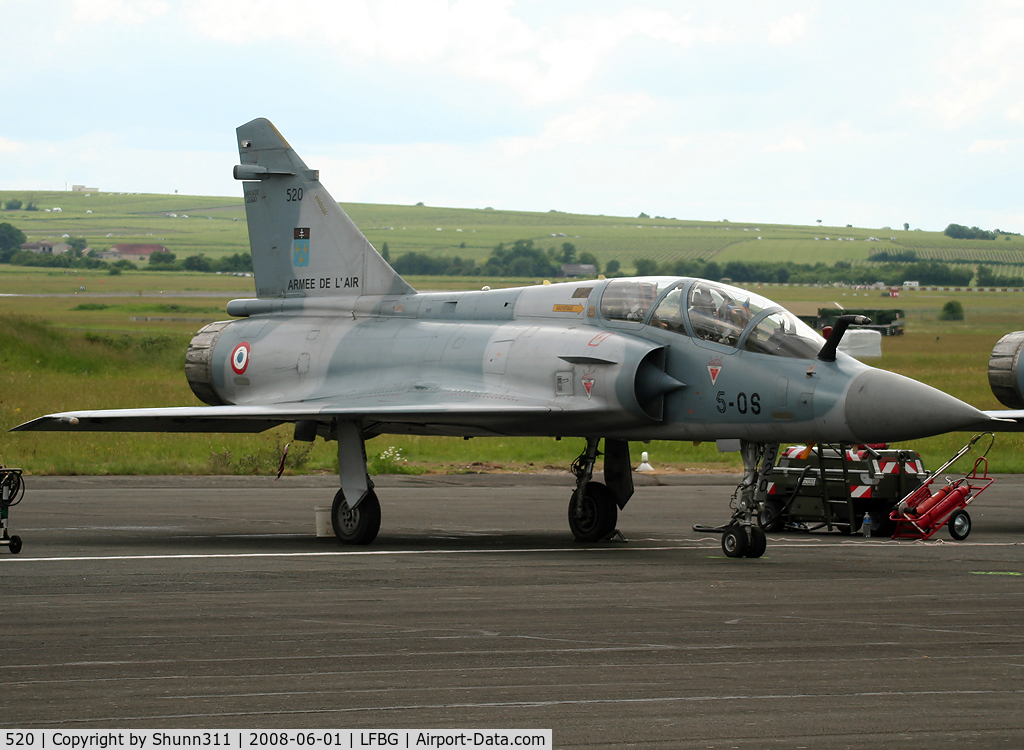 520, Dassault Mirage 2000B C/N 247, Used during LFBG Airshow 2008