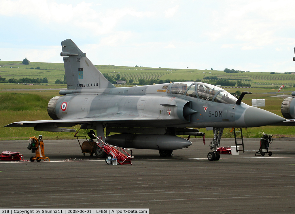 518, Dassault Mirage 2000B C/N 218, Used during LFBG Airshow 2008