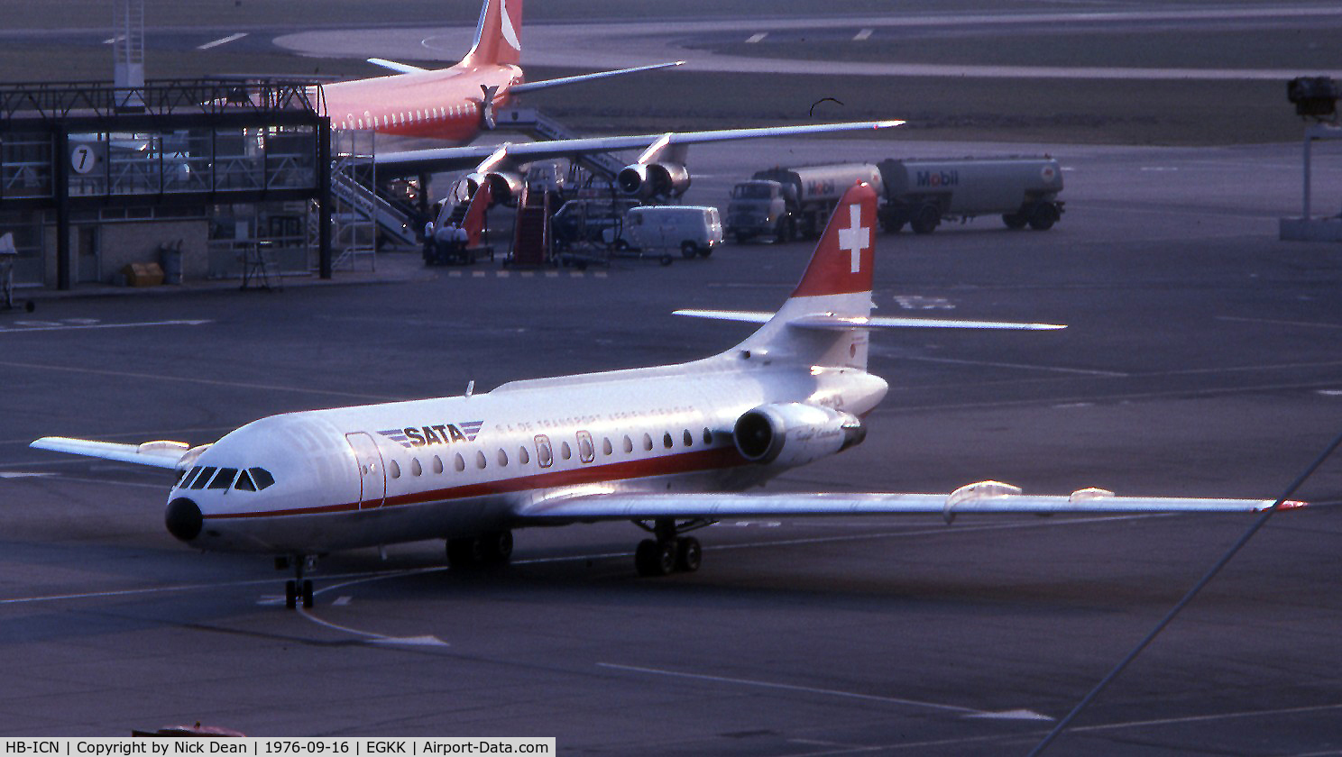 HB-ICN, 1968 Sud Aviation SE-210 Caravelle 10R C/N 253, The good old days/ Scanned from a slide from my early days of photography