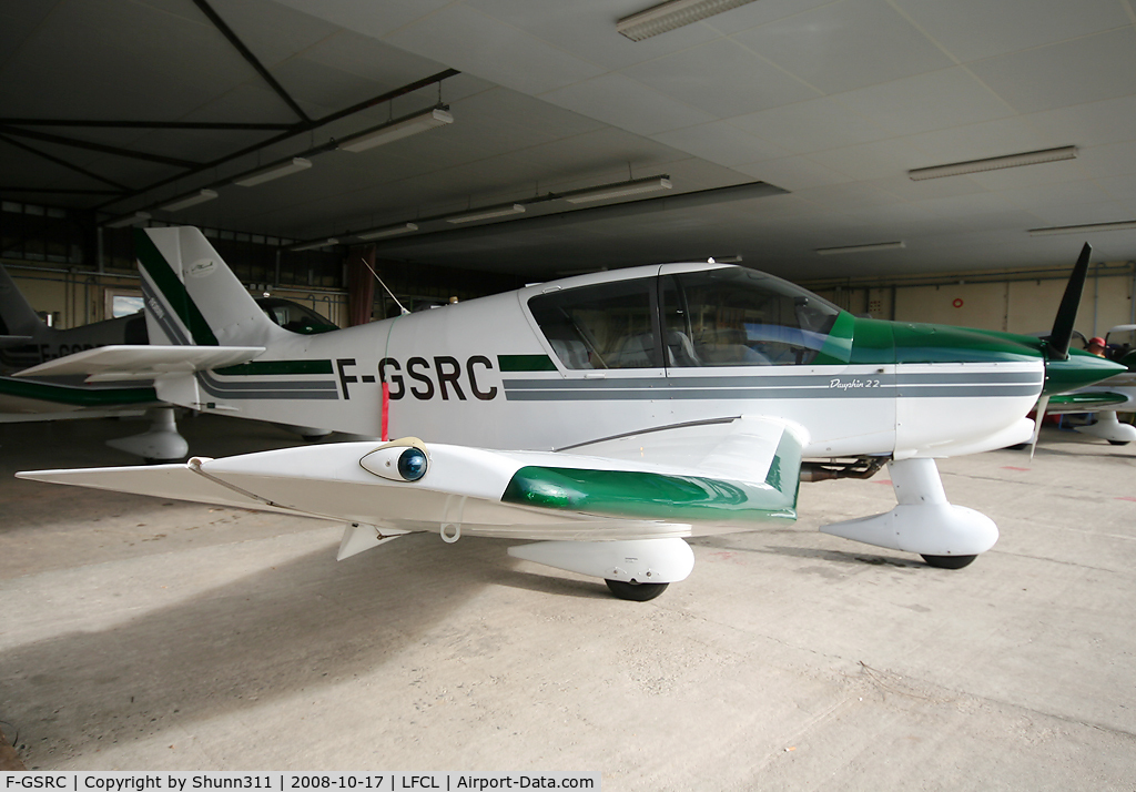 F-GSRC, Robin DR-400-120 C/N 2370, Inside Airclub's hangar...