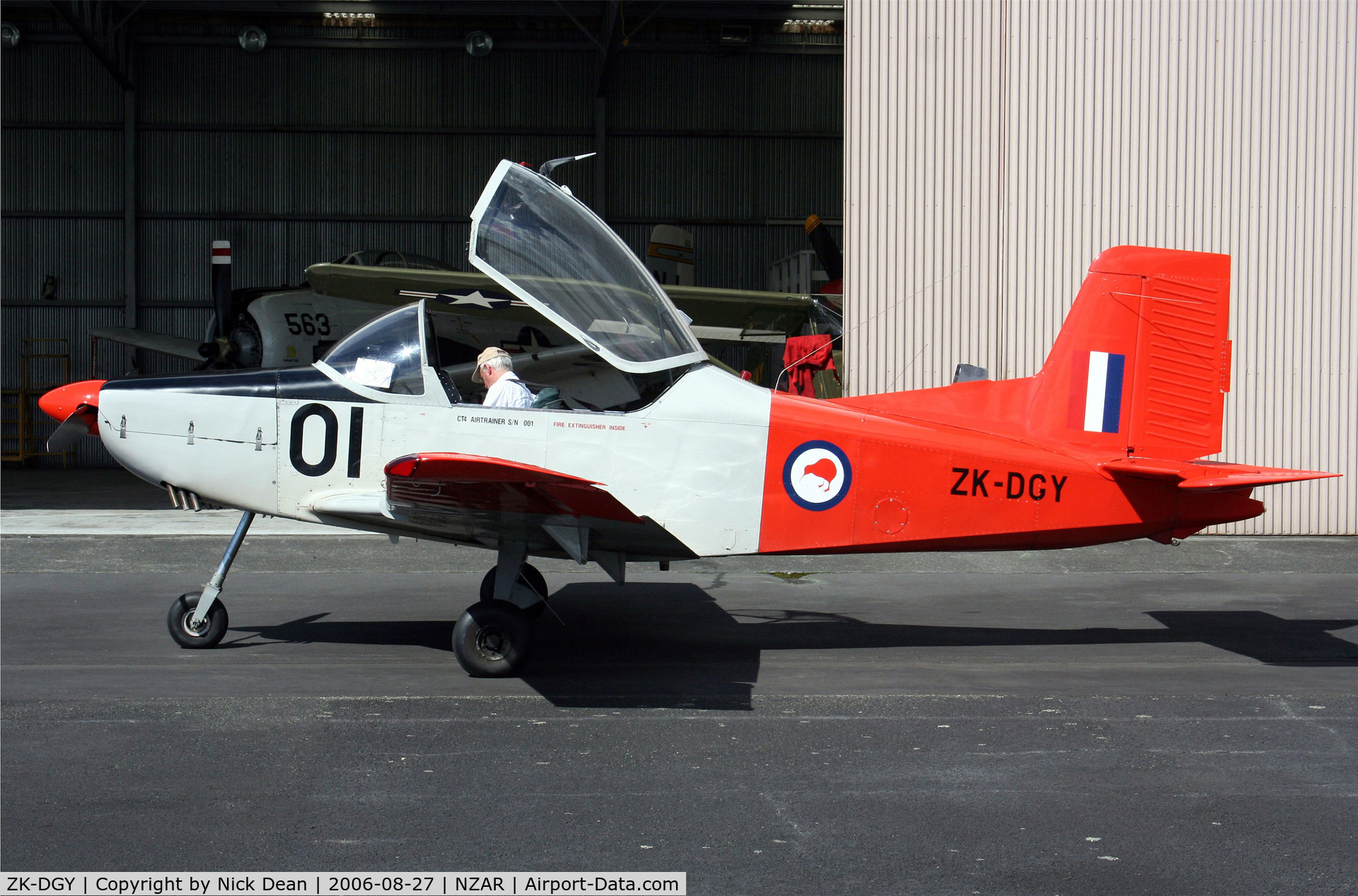 ZK-DGY, Pacific Aerospace CT/4 Airtrainer C/N CT4-001, /