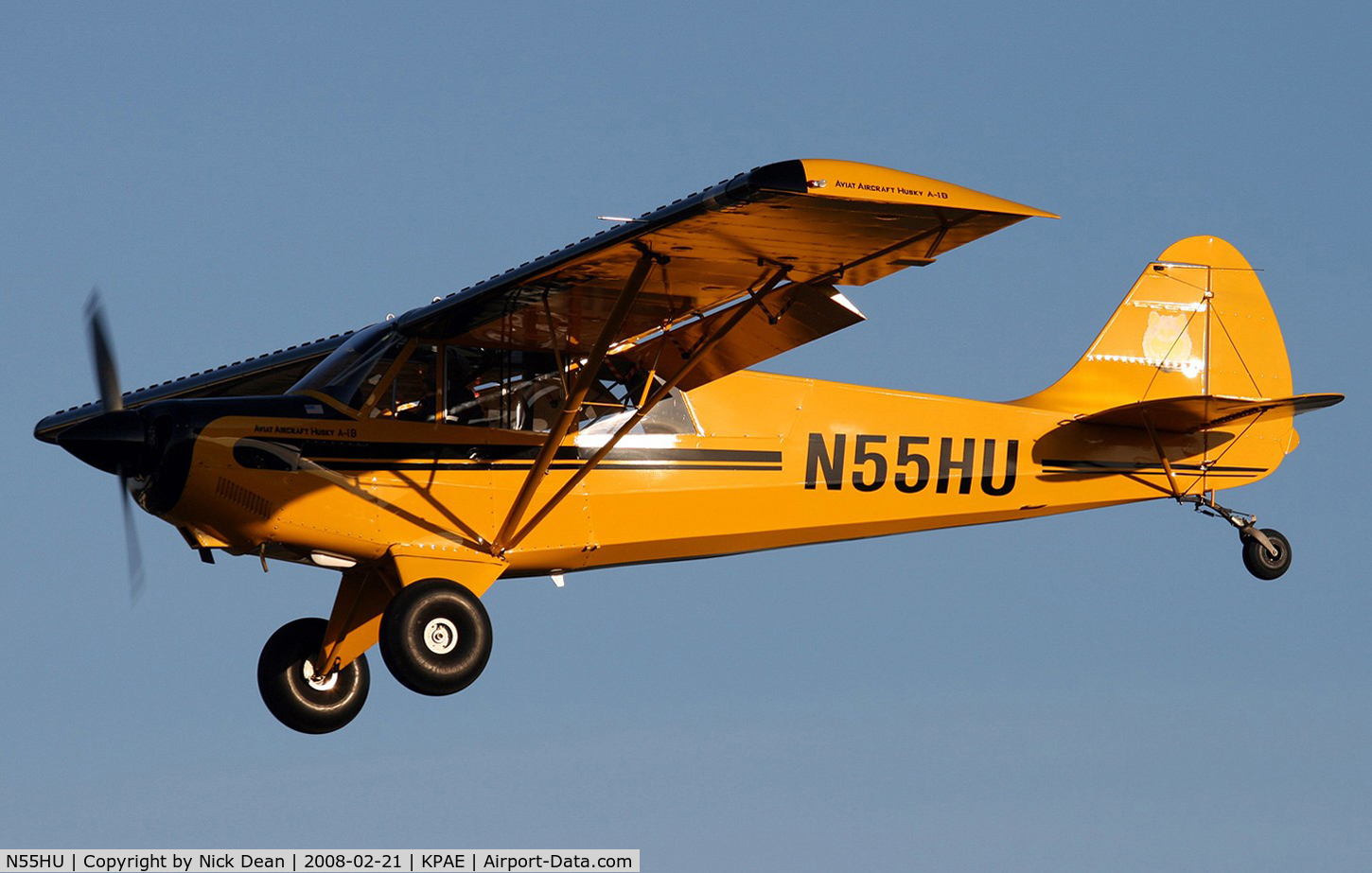N55HU, 1999 Aviat A-1B Husky C/N 2046, /