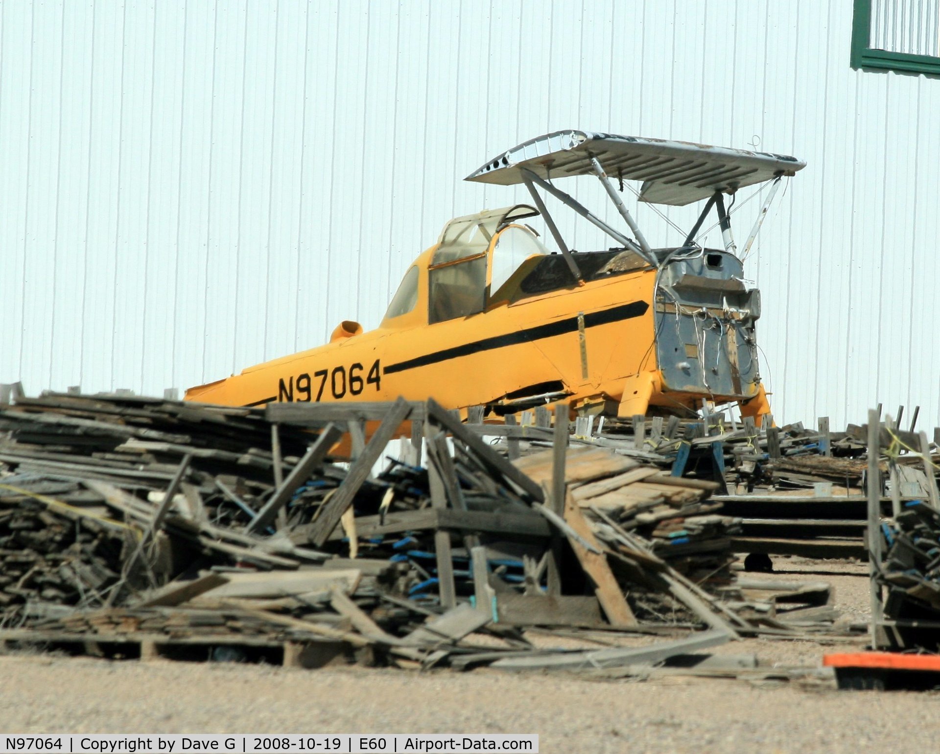 N97064, MurrayAir MA-1 C/N SH1920, The remains at Eloy, AZ.