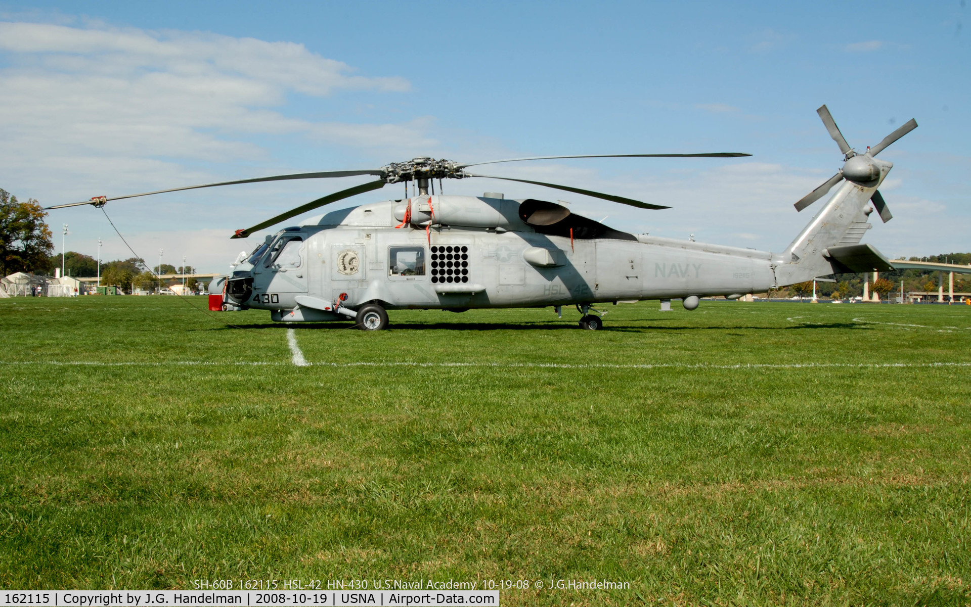 162115, Sikorsky SH-60B Seahawk C/N 70-0405, At rest at U.S.Naval Academy10-19-08