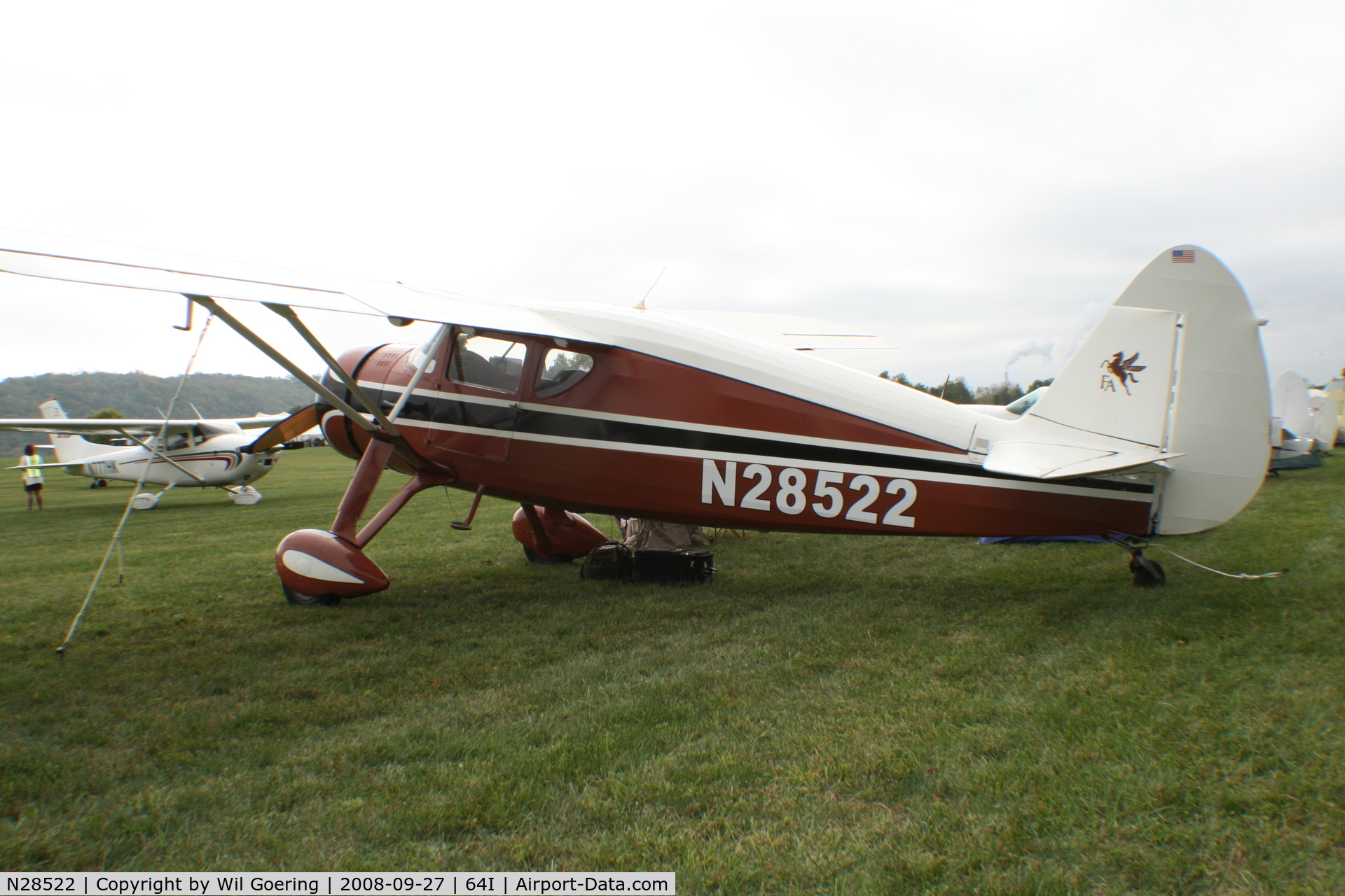 N28522, 1940 Fairchild 24W-41A C/N 136, 2008 Lee Bottom Fly-in