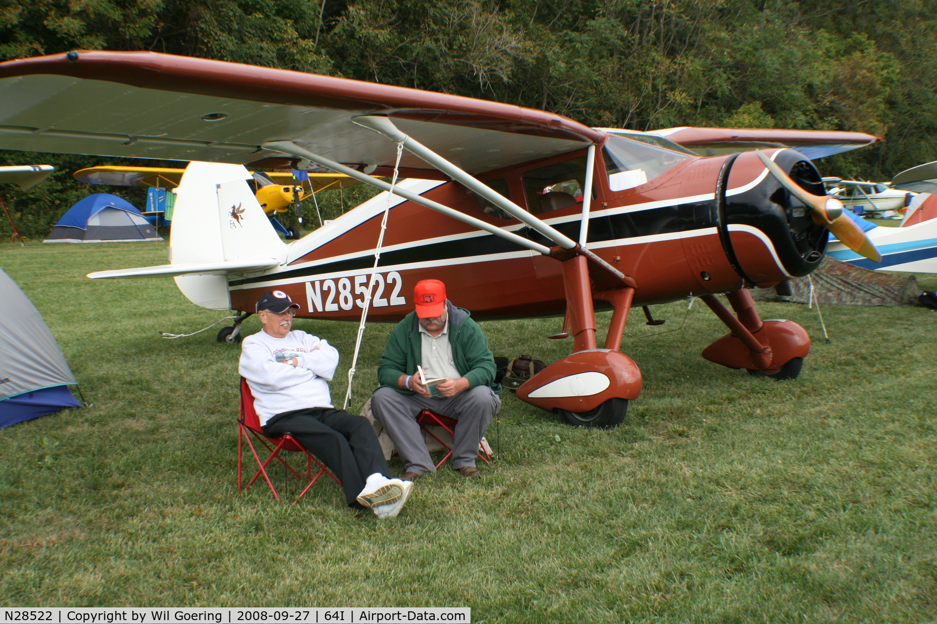 N28522, 1940 Fairchild 24W-41A C/N 136, 2008 Lee Bottom Fly-in