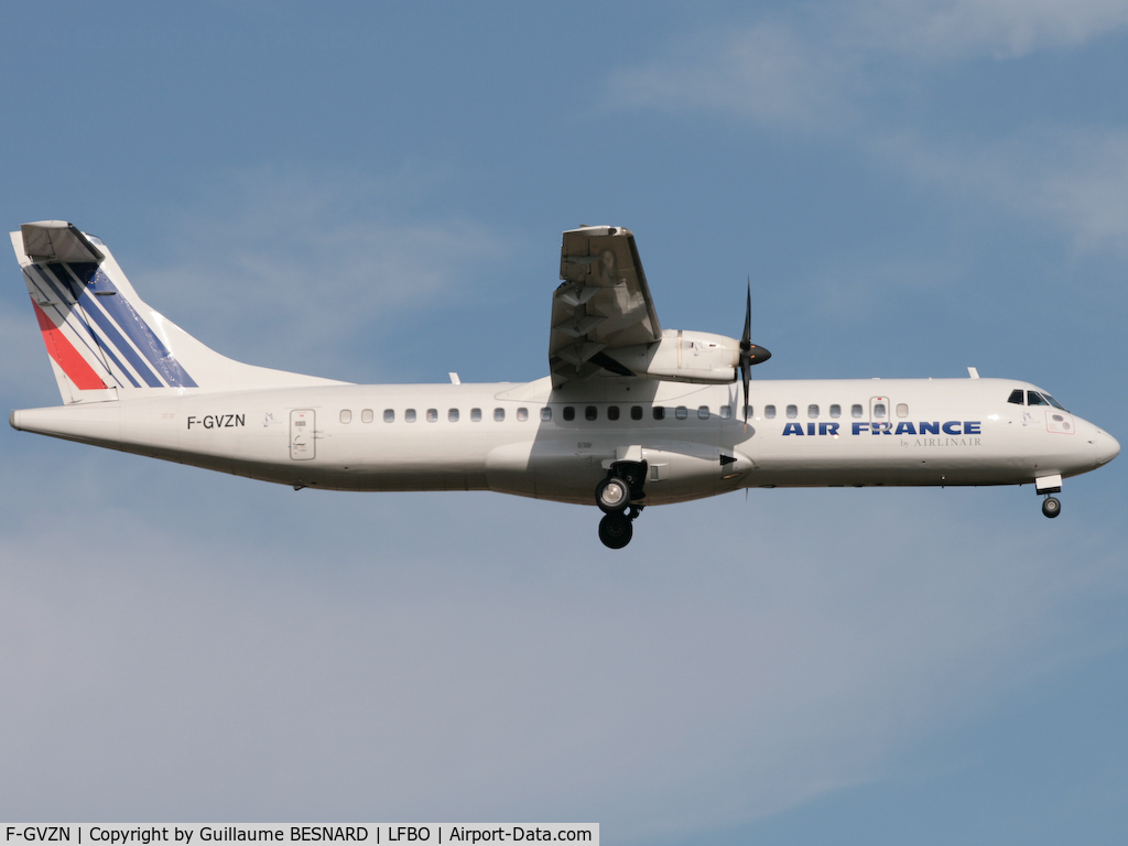 F-GVZN, 1998 ATR 72-212A C/N 563, Landing 14R