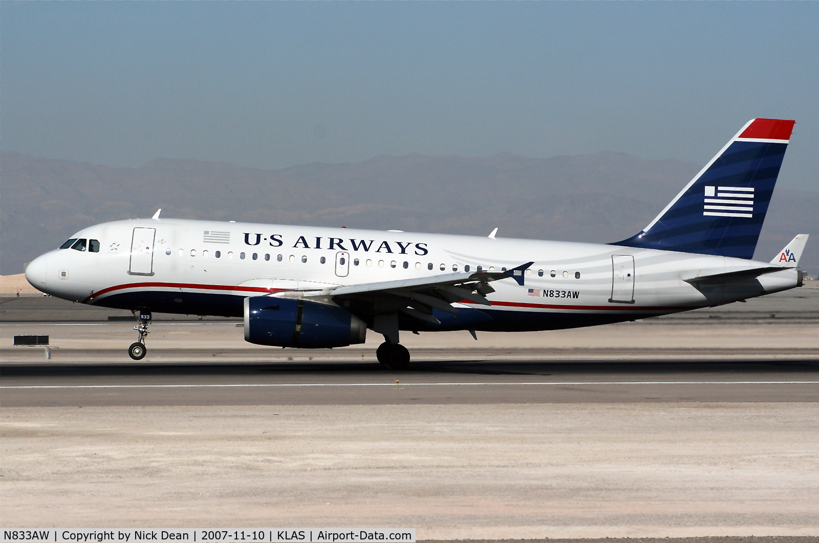 N833AW, 2002 Airbus A319-132 C/N 1844, /