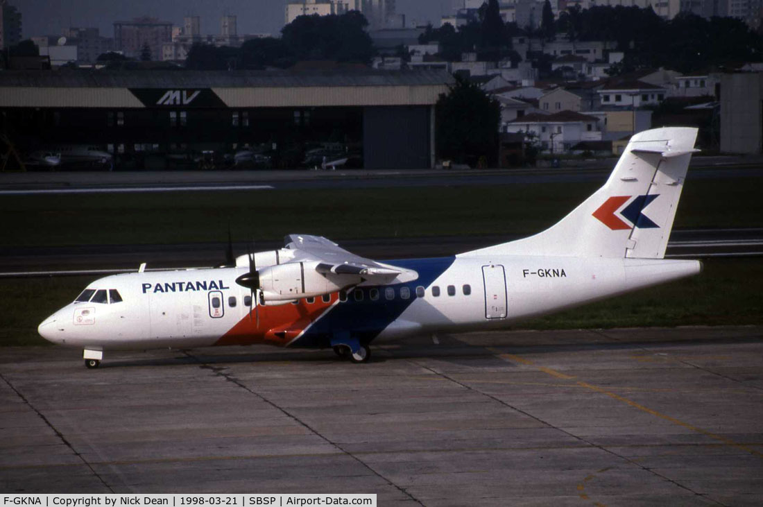 F-GKNA, 1990 ATR 42-300 C/N 225, Scanned from a slide