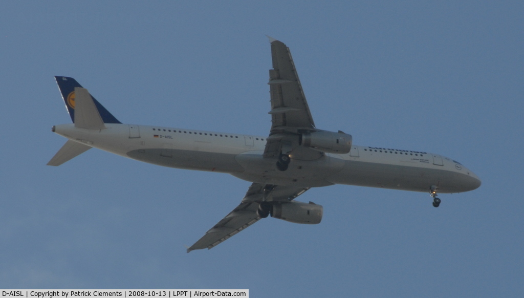 D-AISL, 2008 Airbus A321-231 C/N 3434, FINALS LISBON