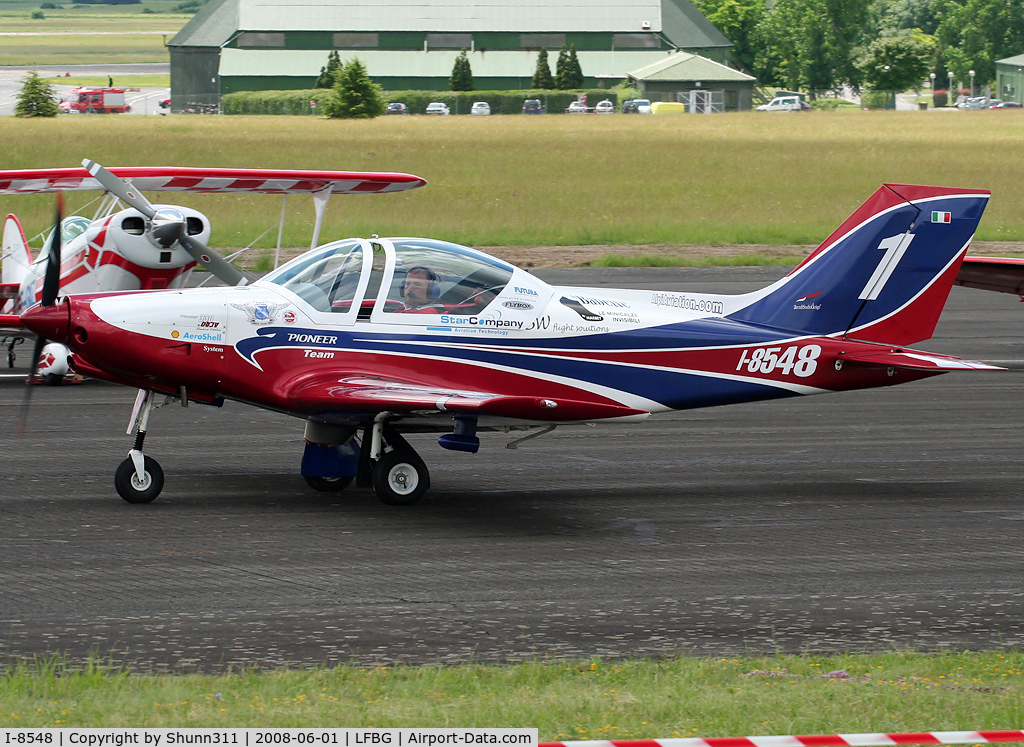 I-8548, Alpi Aviation Pioneer 330 C/N 4056, Pioneer 300 used by Patrulla Aguila and rolling for his show during LFBG Airshow 2008...