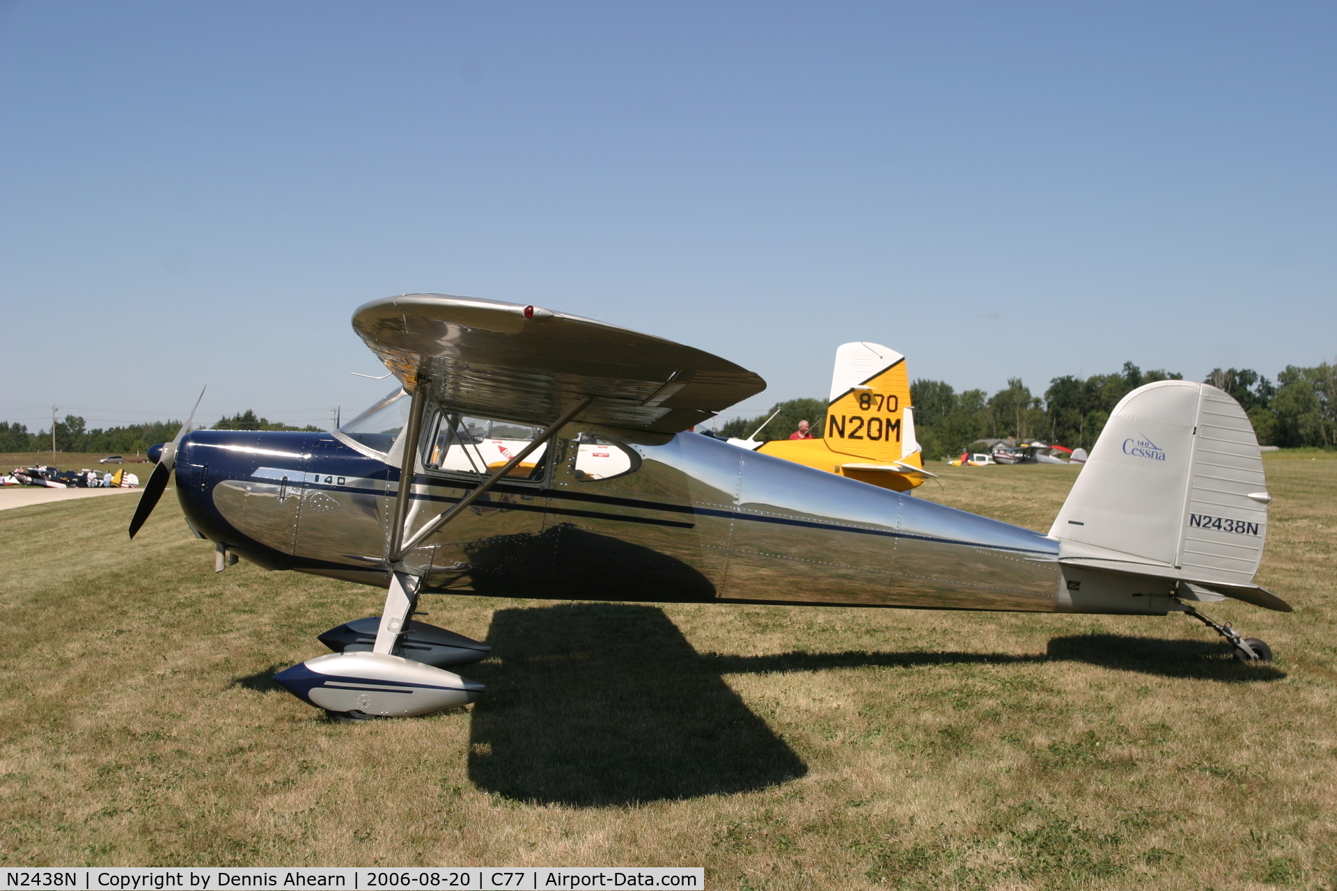 N2438N, 1947 Cessna 140 C/N 12691, Poplar Grove,IL