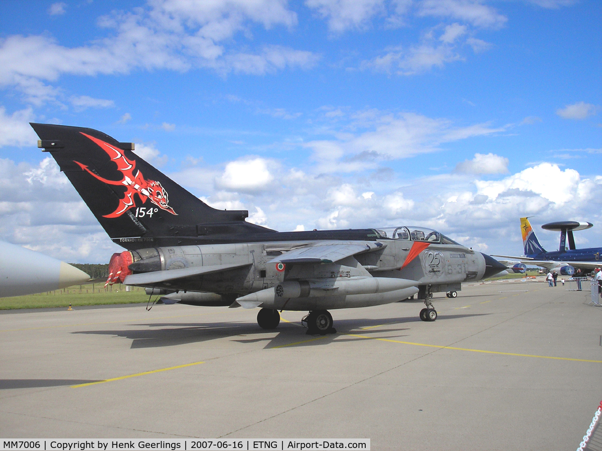 MM7006, 1982 Panavia Tornado IDS C/N 102/IS005/5008, NATO 25 yrs Geilenkirchen AFB  Italian AF Spcl cs Tail