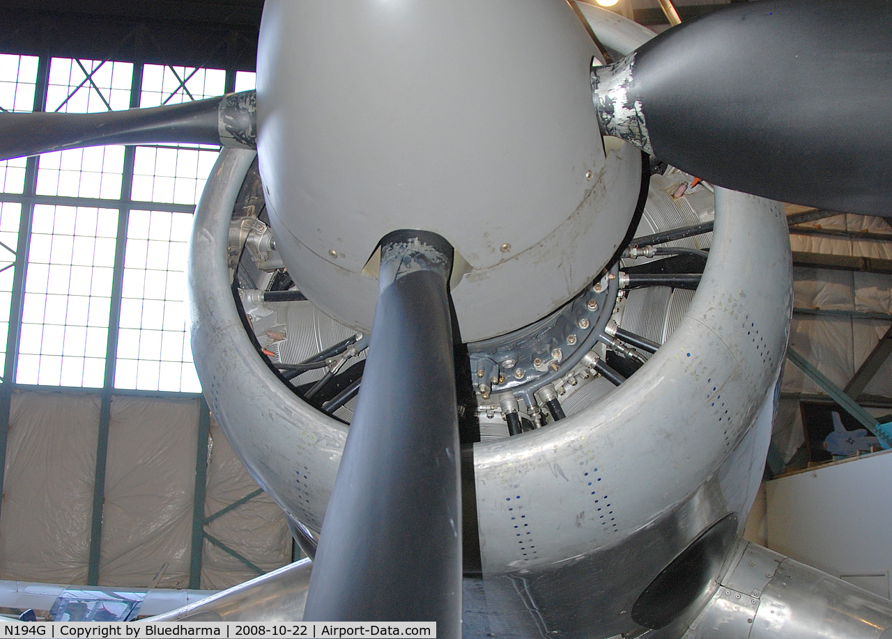N194G, Goodyear FG-1D Corsair C/N 3311, Engine Detail: 
