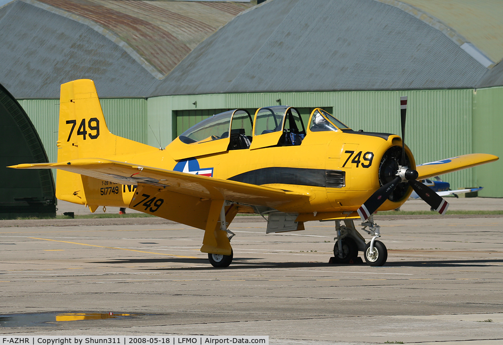 F-AZHR, North American T-28A Fennec C/N 174-602, Used as demo aircraft during LFMO Airshow 2008
