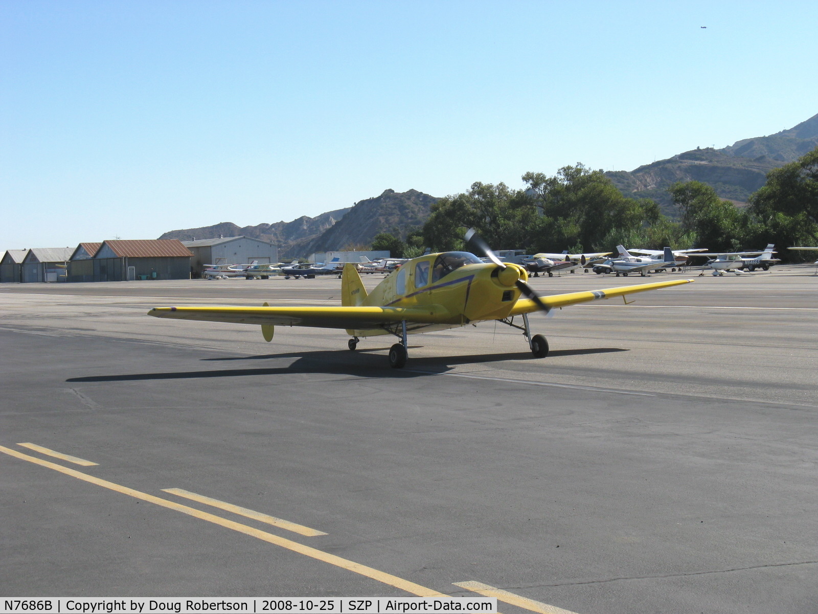 N7686B, 1957 Bellanca 14-19-2 Cruisair Senior C/N 4037, 1957 Downer Bellanca 14-19-2 CRUISEMASTER, Continental O-470-K 230 Hp, taxi to rwy 04