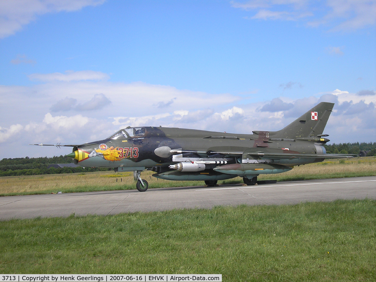 3713, Sukhoi Su-22M-4 C/N 37713, Dutch AF Openday, Volkel AFB , 2007   Polish AF