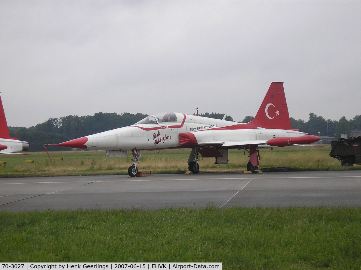 70-3027, Northrop NF-5A Freedom Fighter C/N 3027, Dutch AF Openday, Volkel AFB , 2007  Turkish Stars