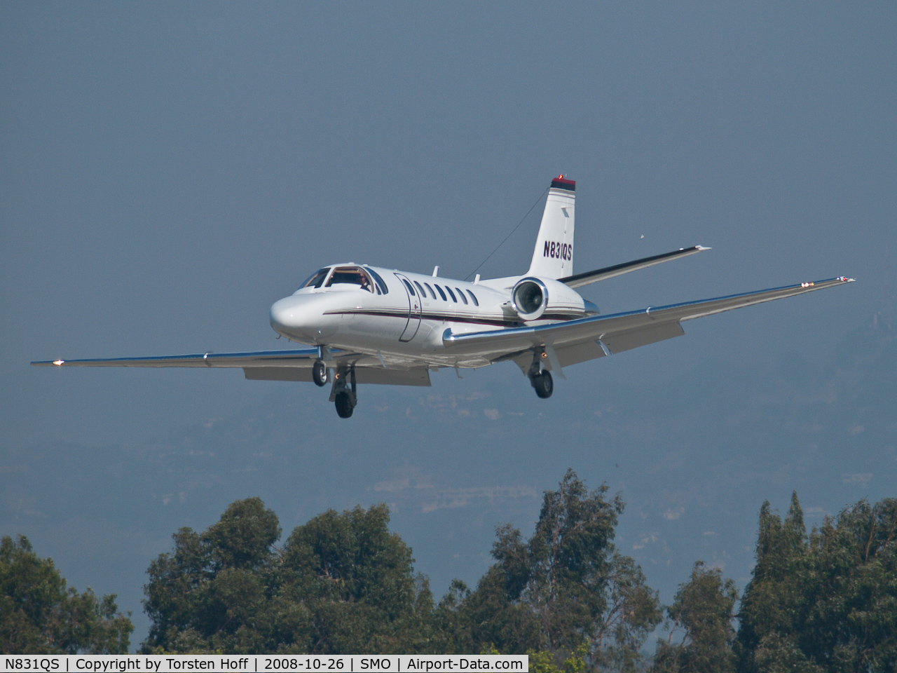 N831QS, 2008 Cessna 560 Citation Encore+ C/N 560-0792, N831QS arriving on RWY 21