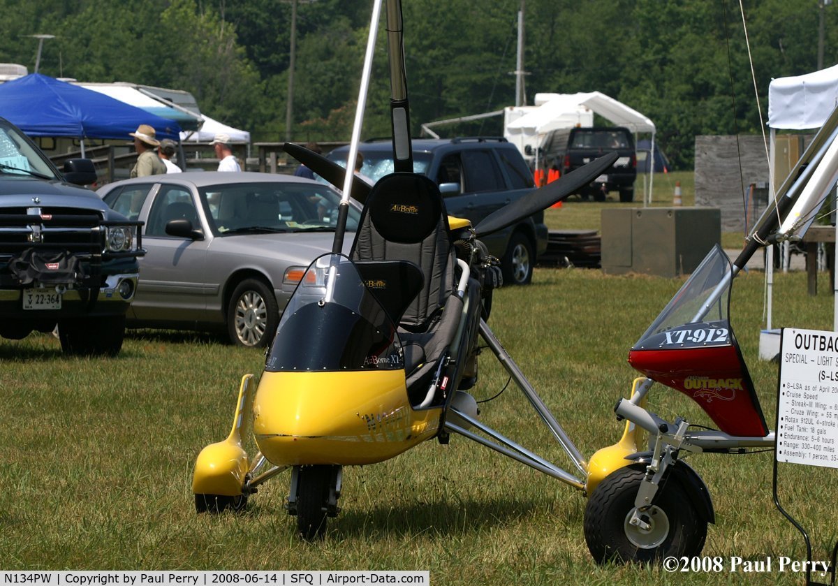 N134PW, 2008 Airborne Edge XT-912-L C/N XT-912-0234, Twin seater, but with no wing rigged