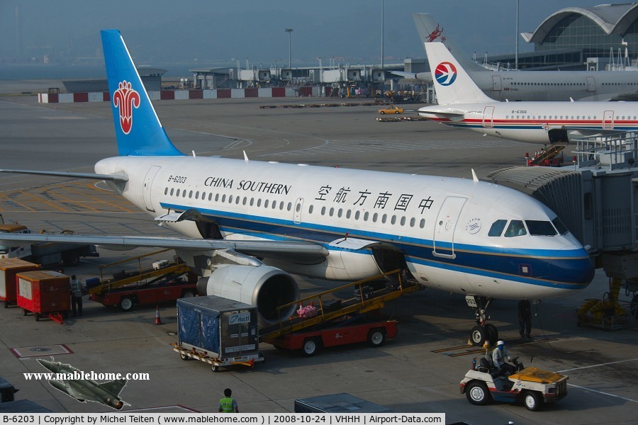 B-6203, 2005 Airbus A319-132 C/N 2554, China Southern Airlines