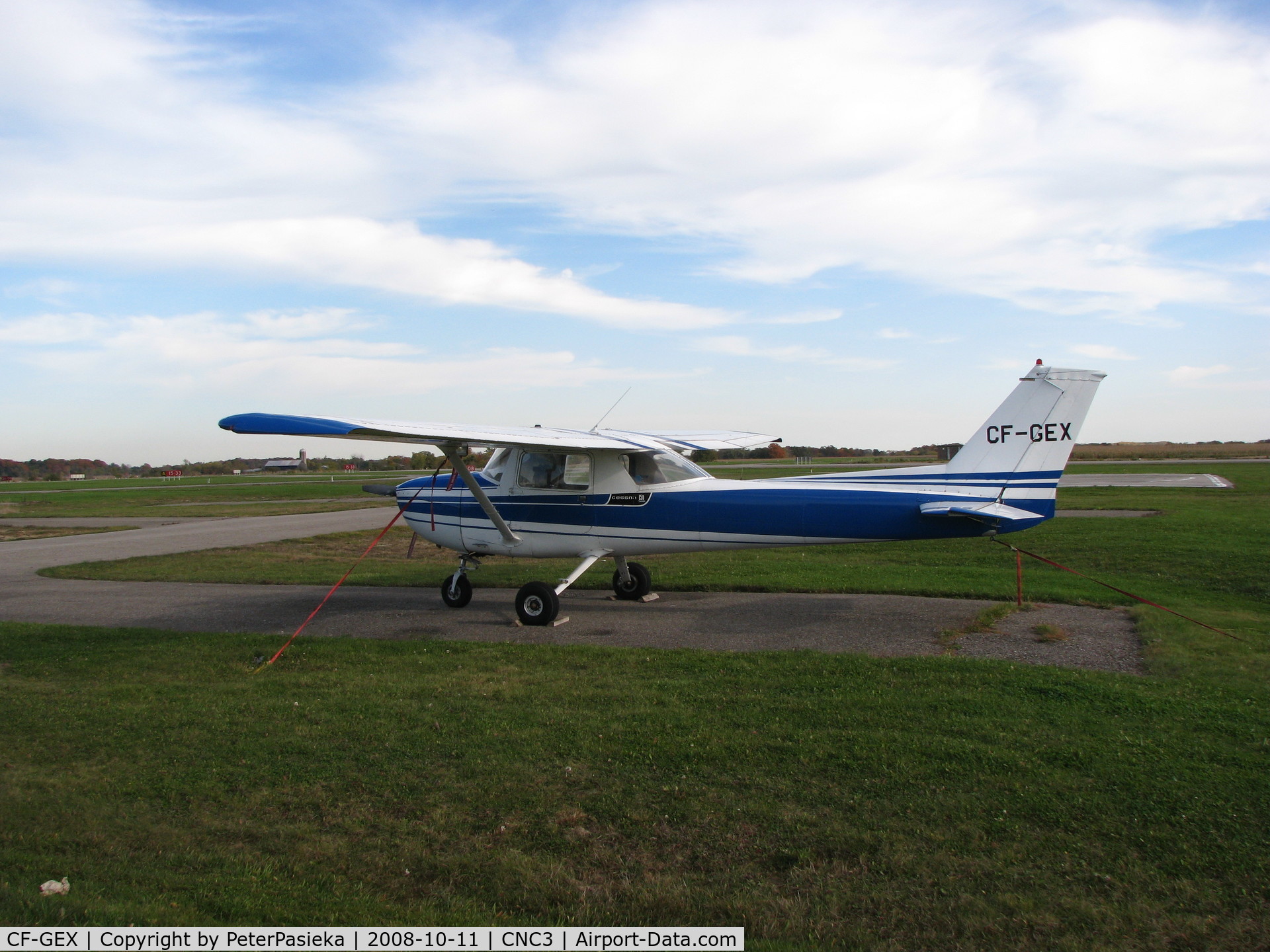 CF-GEX, 1972 Cessna 150L C/N 15073565, @ Brampton Airport