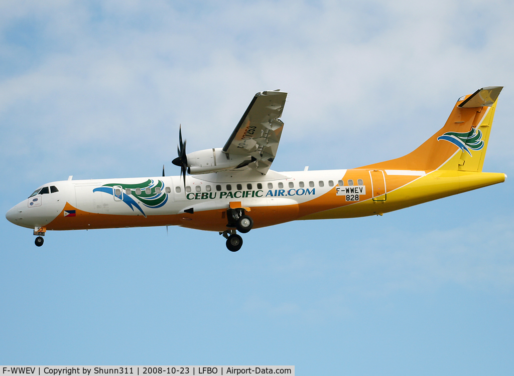 F-WWEV, 2008 ATR 72-212A C/N 828, C/n 828 - To be RP-C7253