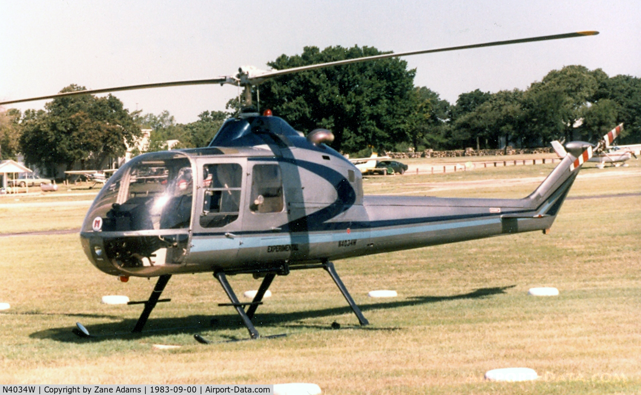 N4034W, 1982 Fairchild Hiller FH-1100 C/N 501, At the former Mangham Airport, North Richland Hills, TX