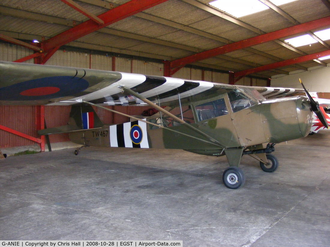 G-ANIE, 1945 Taylorcraft J Auster 5 C/N 1809, wearing its ARMY AIR CORPS Serial: TW467