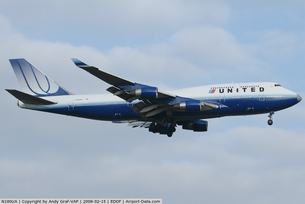 N180UA, 1991 Boeing 747-422 C/N 25224, United Airlines 747-400