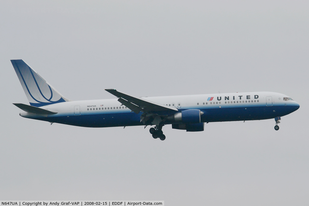 N647UA, 1992 Boeing 767-322 C/N 25284, United Airlines 767-300