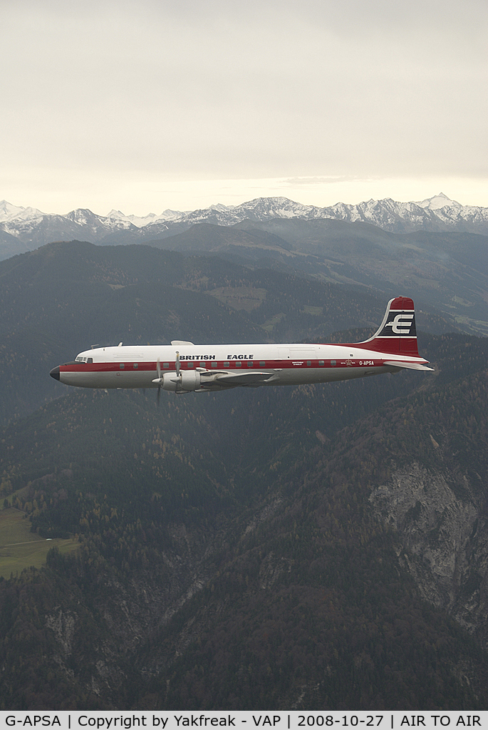 G-APSA, 1958 Douglas DC-6A C/N 45497, British Eagle DC6