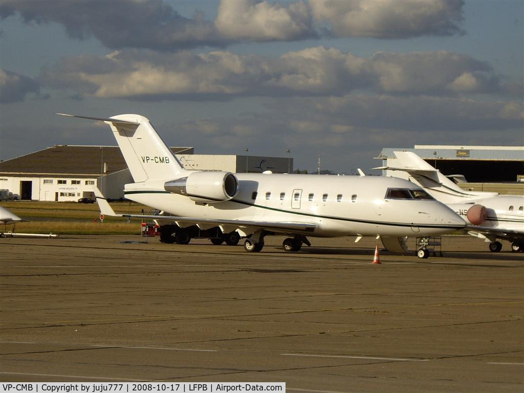 VP-CMB, 2005 Bombardier Challenger 604 (CL-600-2B16) C/N 5618, on display at Le Bourget