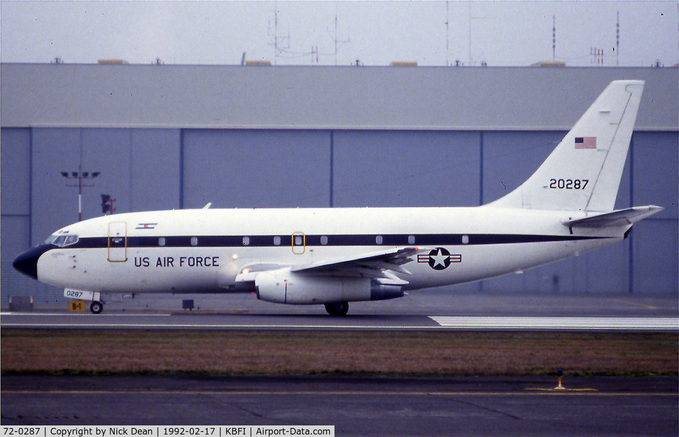 72-0287, 1974 Boeing CT-43A C/N 20694, Scanned from a slide