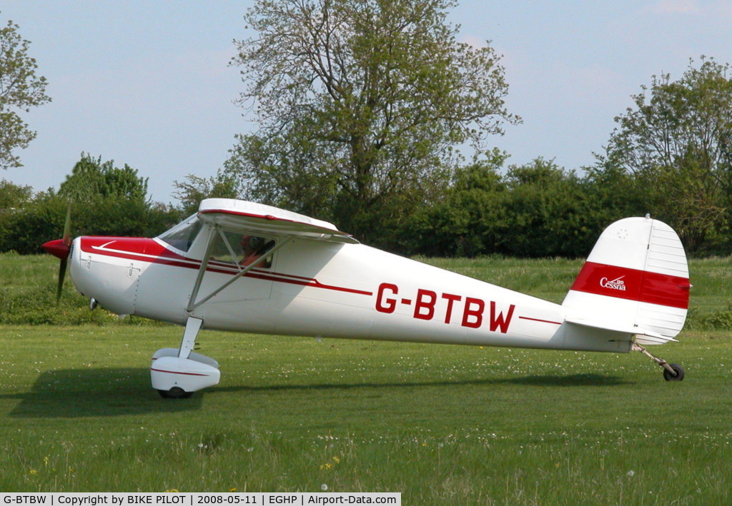 G-BTBW, 1947 Cessna 120 C/N 14220, POPHAM DEHAVILLAND FLY-IN 2008