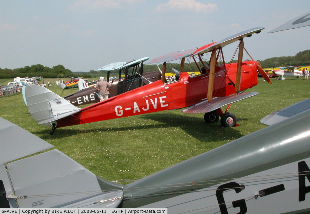 G-AJVE, 1942 De Havilland DH-82A Tiger Moth II C/N 85814, POPHAM DEHAVILLAND FLY-IN 2008