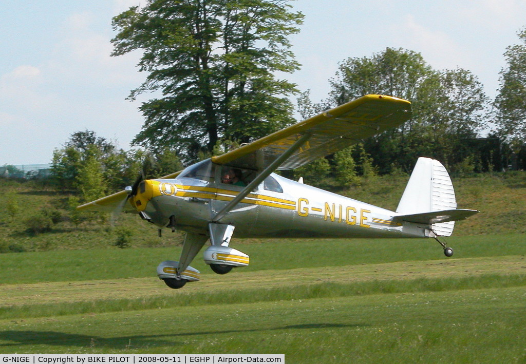 G-NIGE, 1946 Luscombe 8E Silvaire C/N 3525, POPHAM DEHAVILLAND FLY-IN 2008