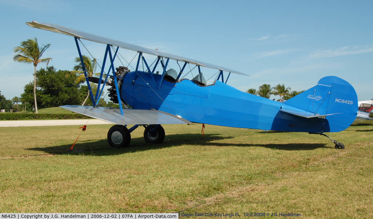 N6425, Curtiss-Wright Travel Air 4000 C/N 766, at Ocean Reef Airport