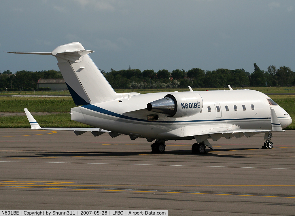 N601BE, 1991 Canadair Challenger 601-3A (CL-600-2B16) C/N 5103, Parked at the General Aviation area...