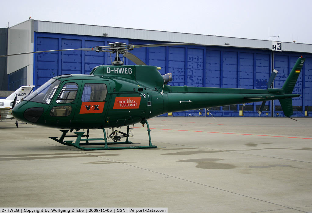 D-HWEG, Eurocopter AS-350B-2 Ecureuil Ecureuil C/N 9035, visitor
