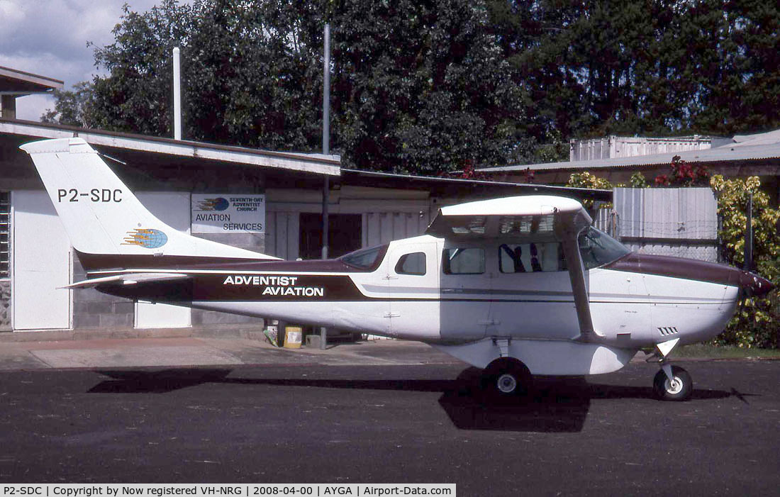 P2-SDC, 1976 Cessna U206F Stationair C/N U20603255, Scanned from a slide