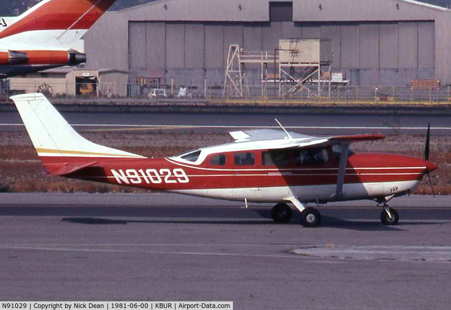 N91029, 1969 Cessna T207 C/N 20700020, Scanned from a slide