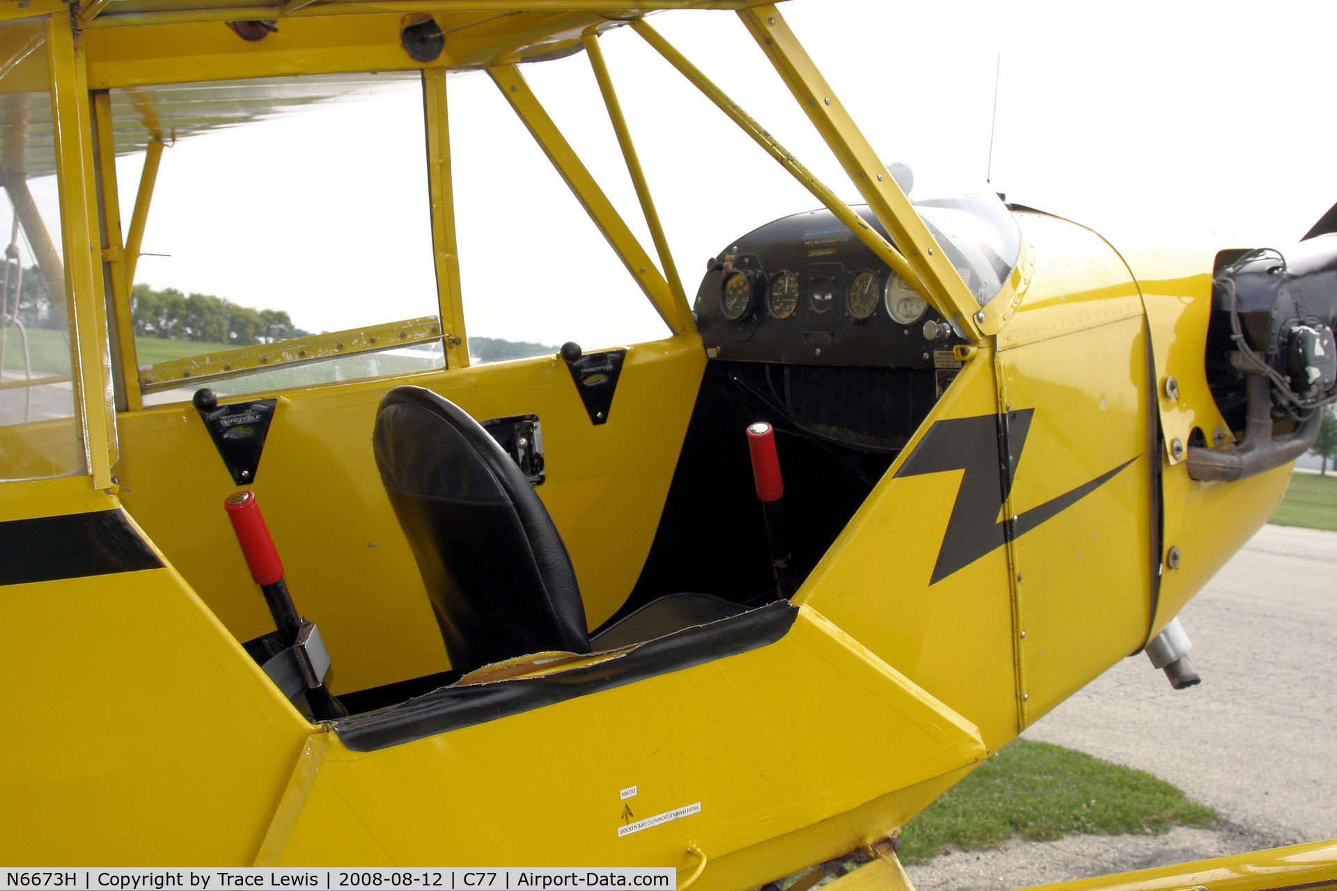 N6673H, 1946 Piper J3C-65 Cub C/N 19877, at C77