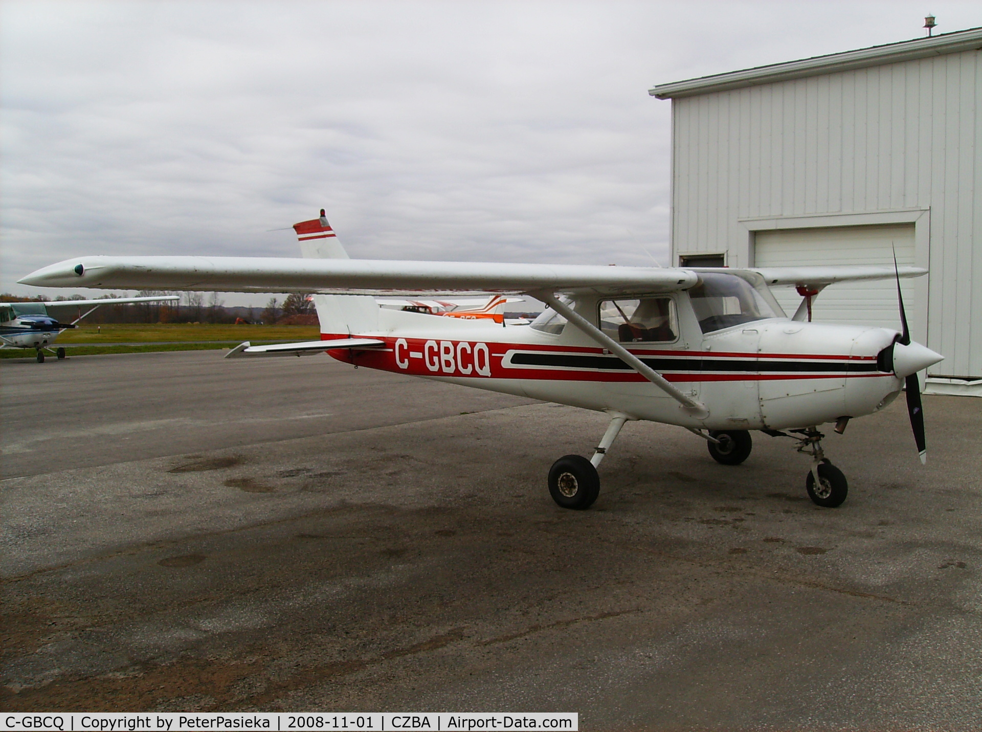 C-GBCQ, 1980 Cessna 152 C/N 15284436, Spectrum Airways training aircraft, Burlington Airport, Ontario Canada. I did my first solo on this aircraft in the summer of 1993!!!