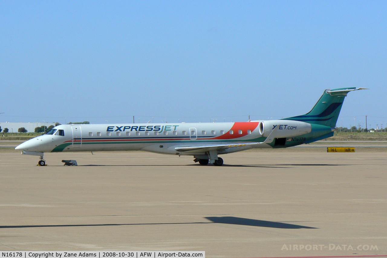 N16178, 2005 Embraer ERJ-145XR (EMB-145XR) C/N 14500889, At Alliance - Fort Worth - Nascar Weekend