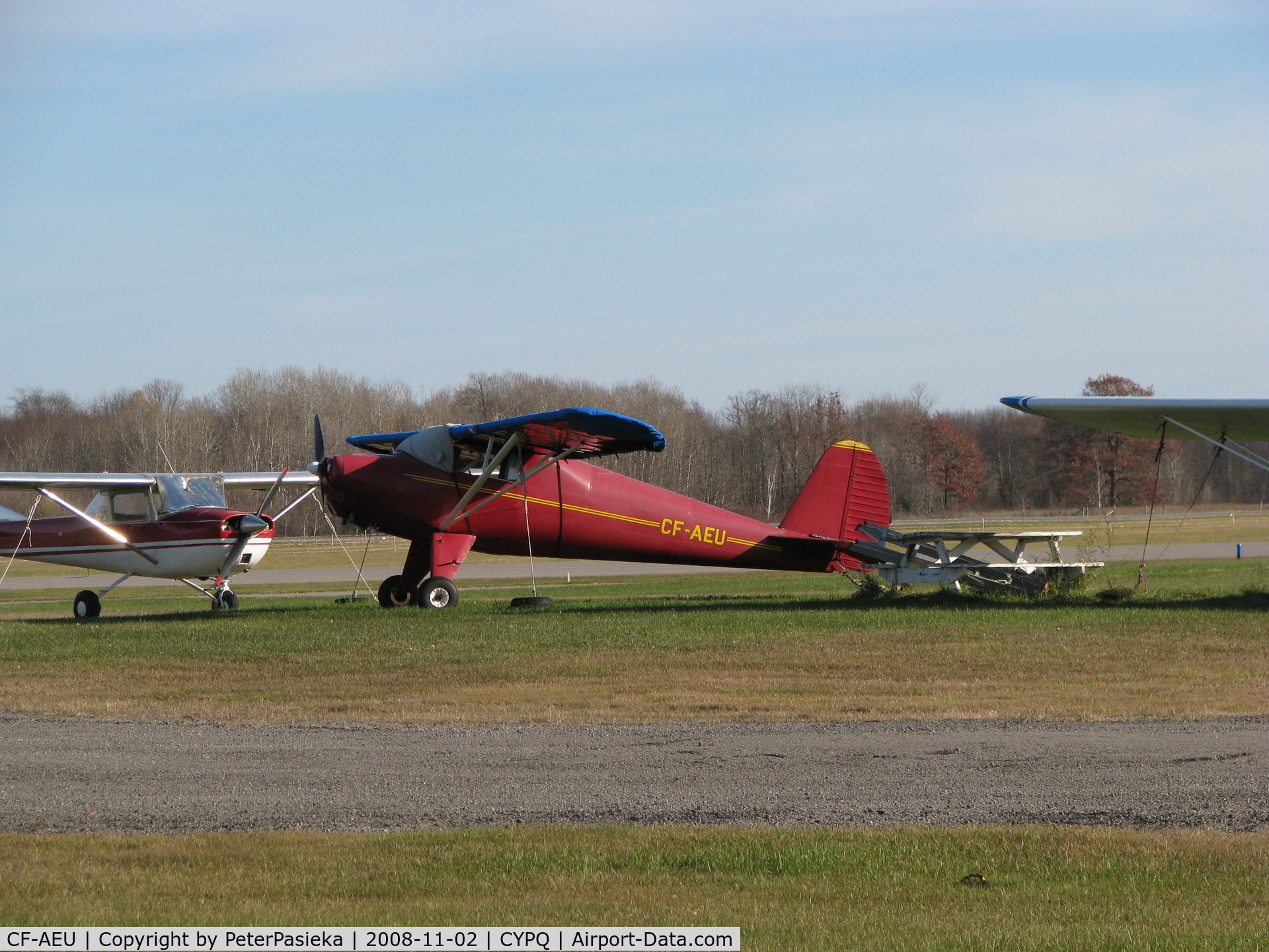CF-AEU, 1946 Luscombe 8A C/N 3386, @ Peterborough Airport, Ontario Canada