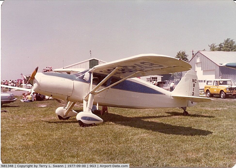 N81348, 1946 Fairchild 24R-46 C/N R46-248, Parked at a small airshow in Akron, NY.