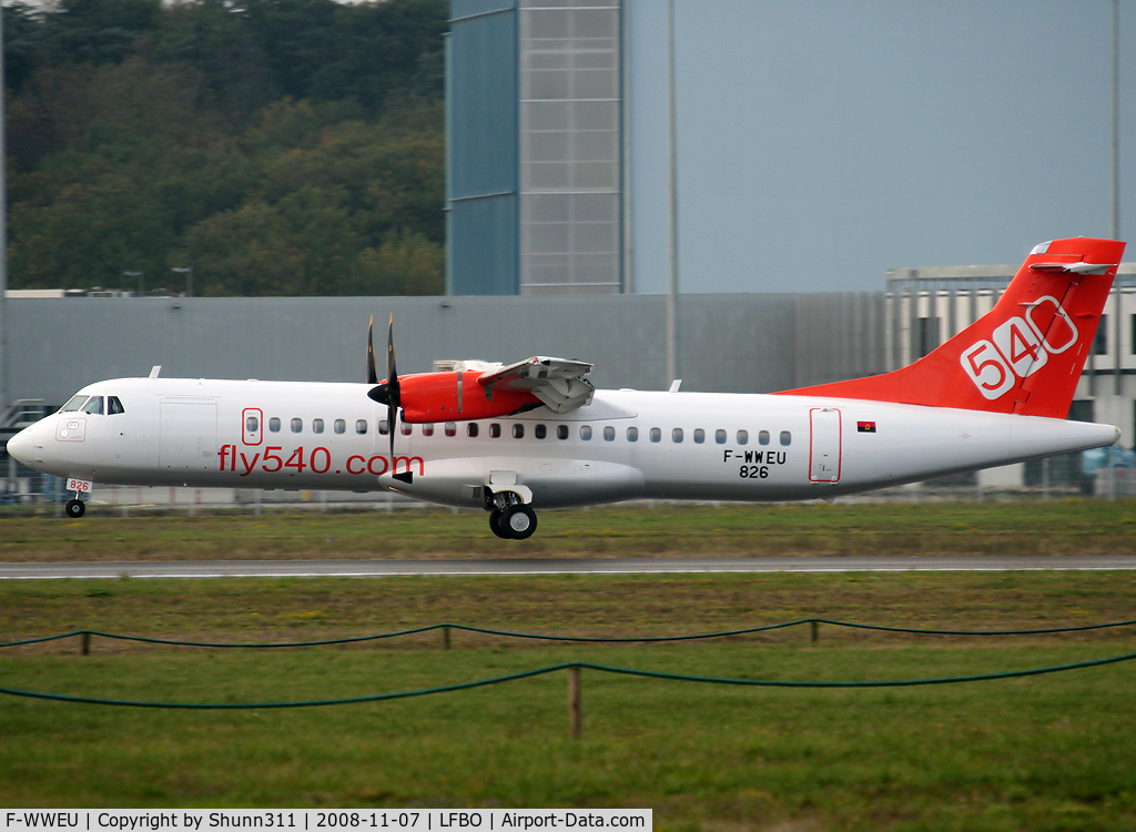 F-WWEU, 2010 ATR 72-212A C/N 826, C/n 826