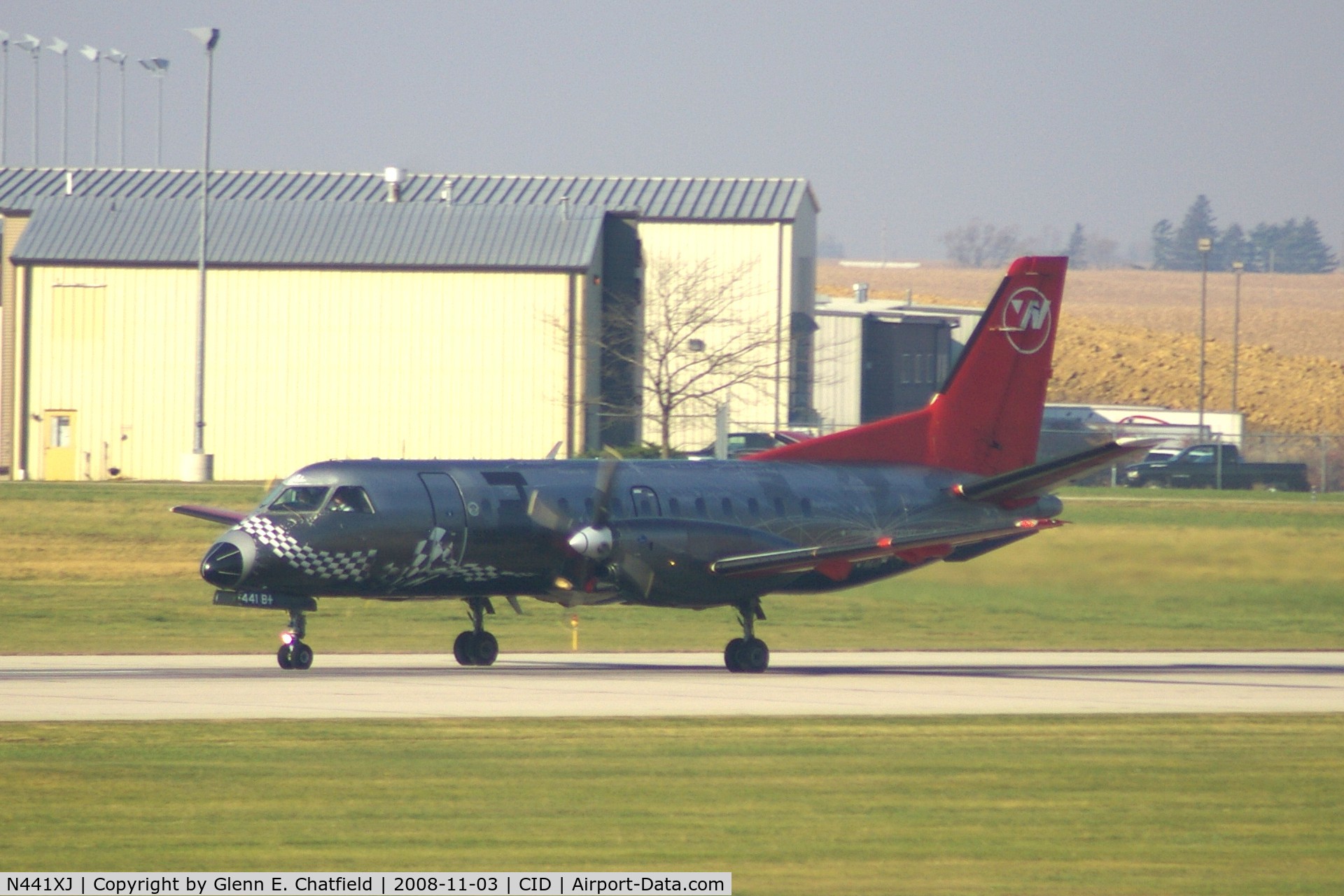 N441XJ, 1998 Saab 340B C/N 340B441, Departing Runway 13